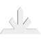Ekena Millwork Saratoga Architectural Grade PVC Gable Bracket, 48"W x 32"H x 6"D x 6"F, 16/12 Pitch GBP048X32X0606SAR00 - alternate 5